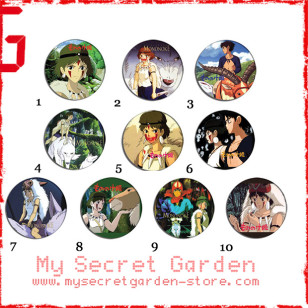 Princess Mononoke もののけ姫 Anime Pinback Button Badge Set 1a or 1b ( or Hair Ties / 4.4 cm Badge / Magnet / Keychain Set )